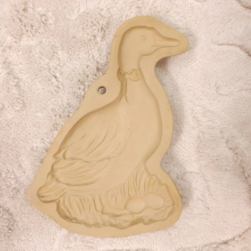 Vintage Brown Bag Cookie Art Shortbread Mold Goose 1984